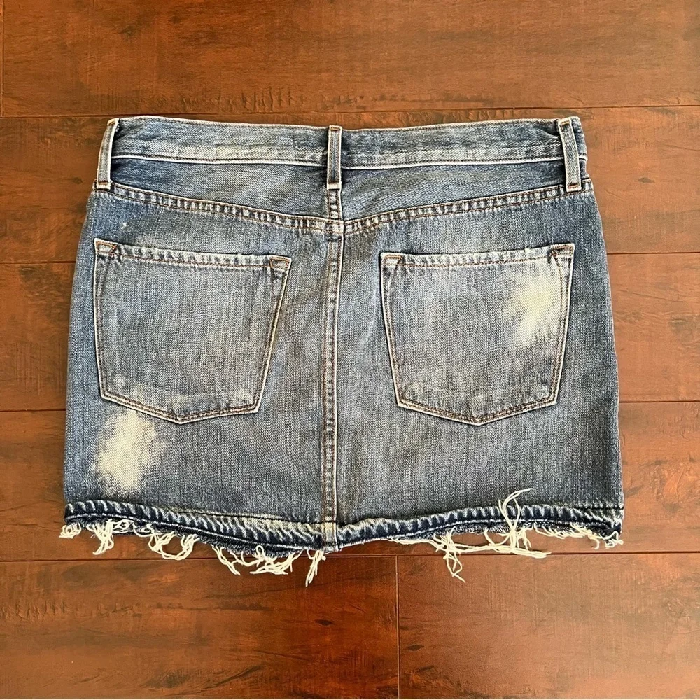 J BRAND Denim Mini Skirt Button Fly Size 26